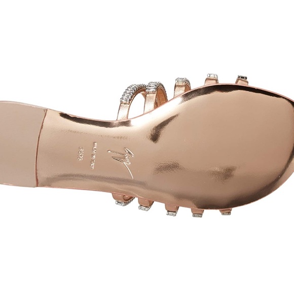 giuseppe zanotti BNIB baguette crystal strap slide - Picture 4 of 10